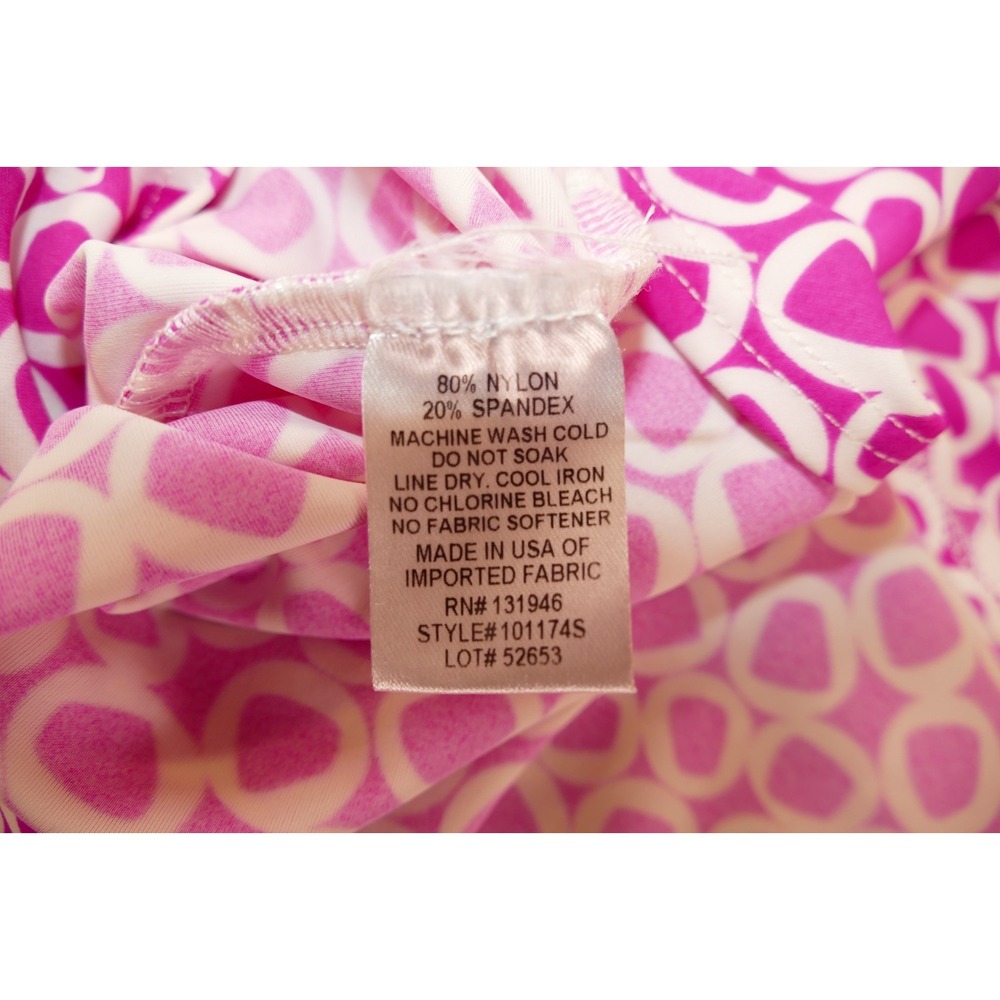 Jude Connally Lisa Geometric‎ Shift Dress Sz Medium Pink White Sleeveless - Picture 16 of 16